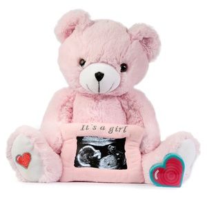BRAND NEW My Baby’s Heartbeat Bear - Pink Gender Reveal Bear